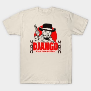 Django The d is silent v2 T-Shirt